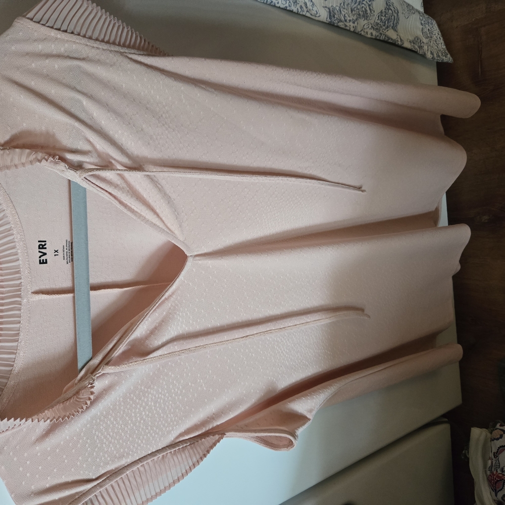EVRI Light Pink Textured Dress